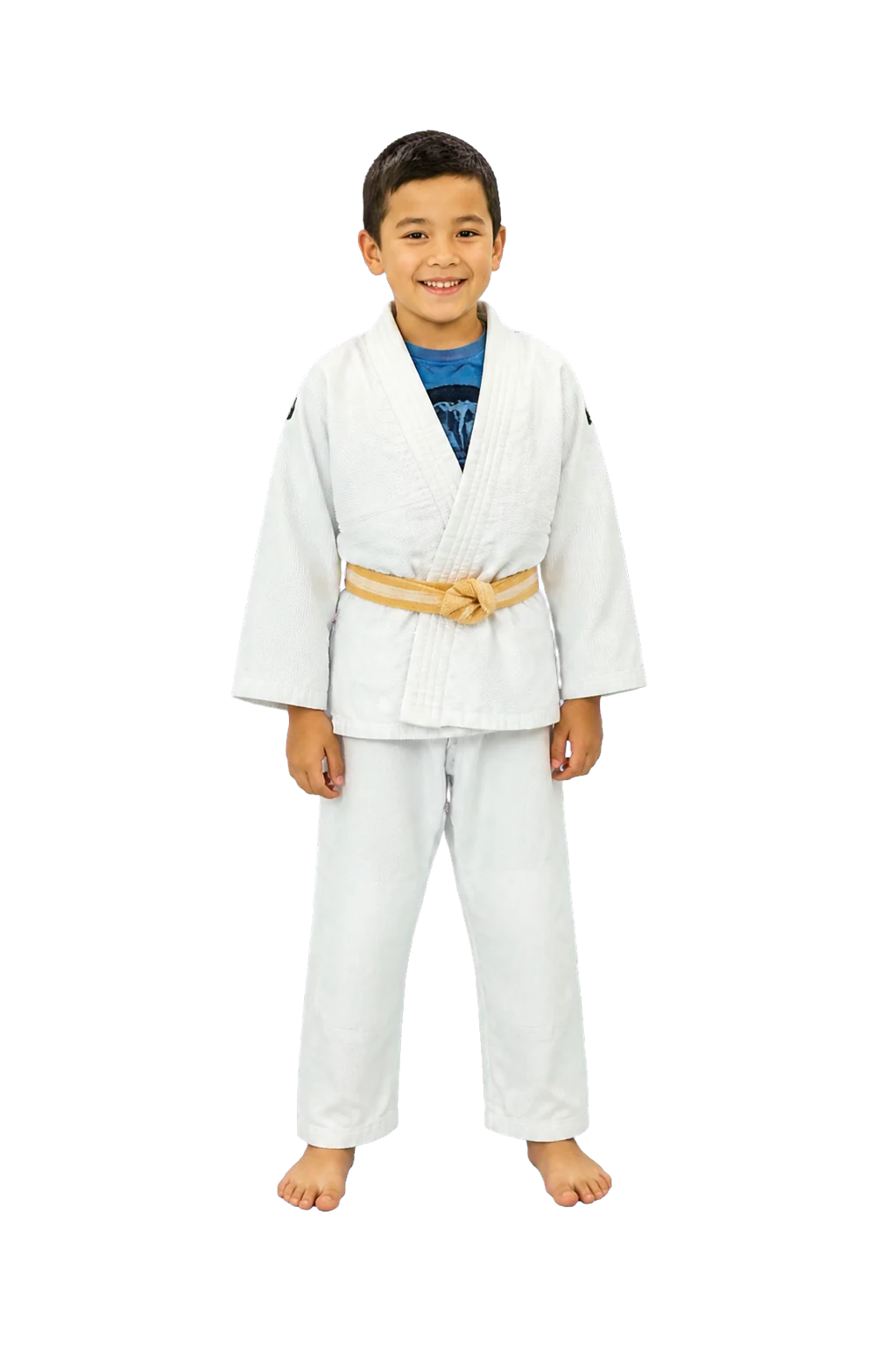 Jeune judoka du club avec une ceinture jaune
