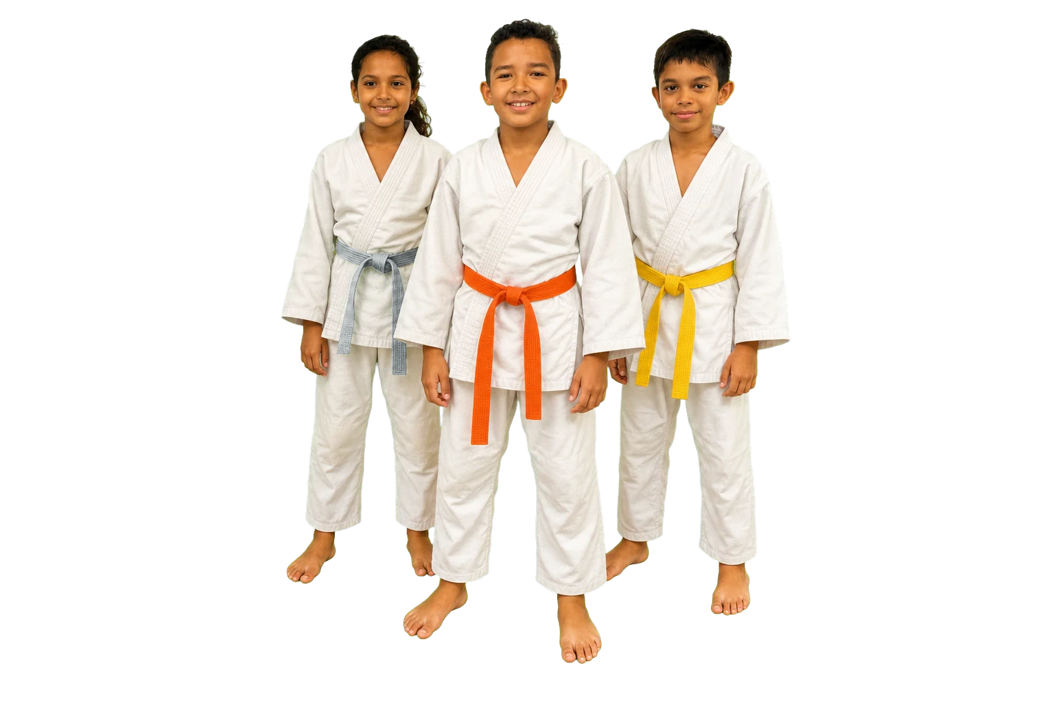 Trois jeunes judokas du club